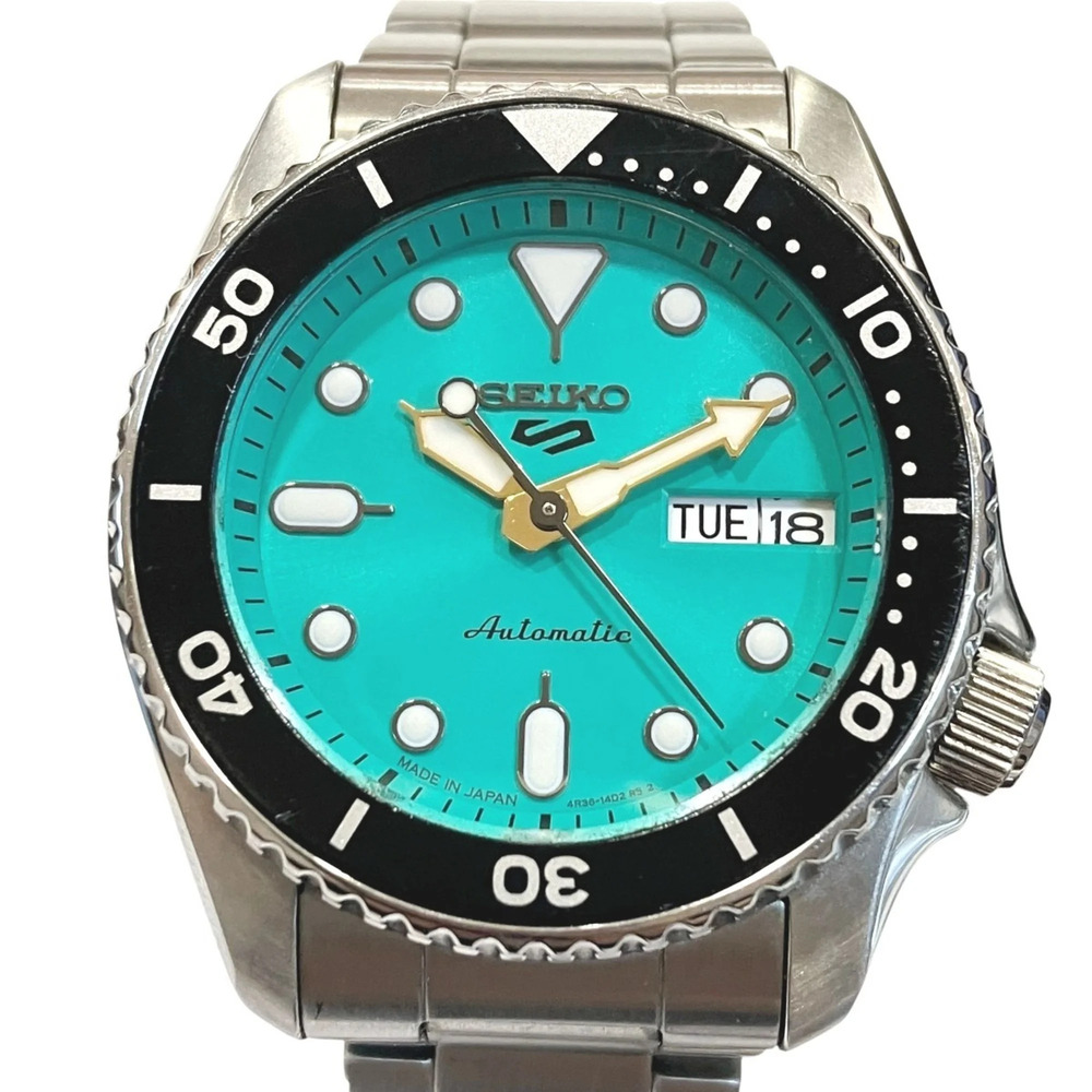 Seiko SEIKO wristwatch, total weight 128.9g, stainless steel, automatic windi...
